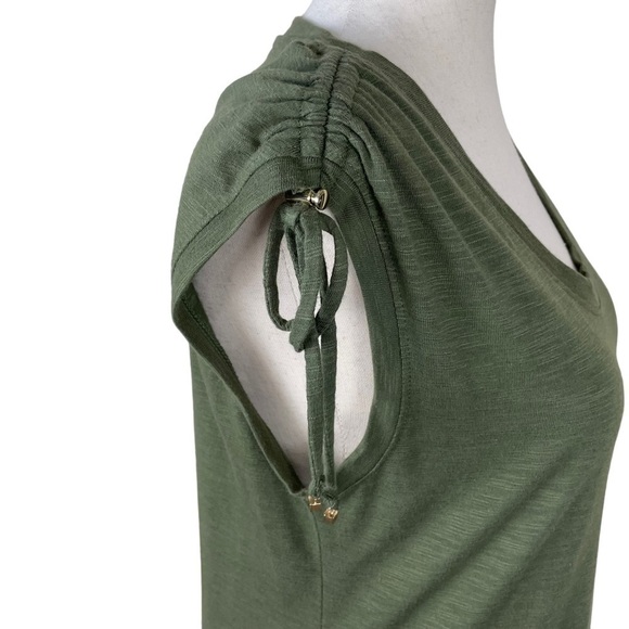 Chicos Olive Shoulder Tie Midi Dress - Picture 4 of 13